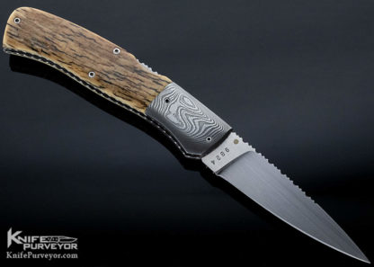 Charlie Dake Custom Knife Bark Mammoth Midlock - Image 3