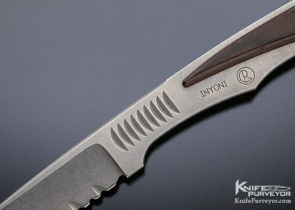Chris Reeve Custom Knife Inyoni Fixed Blade with Desert Ironwood Accents