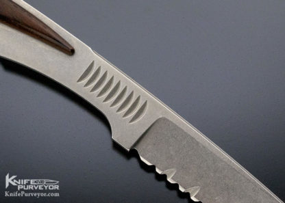 Chris Reeve Custom Knife Inyoni Fixed Blade with Desert Ironwood Accents - Image 4
