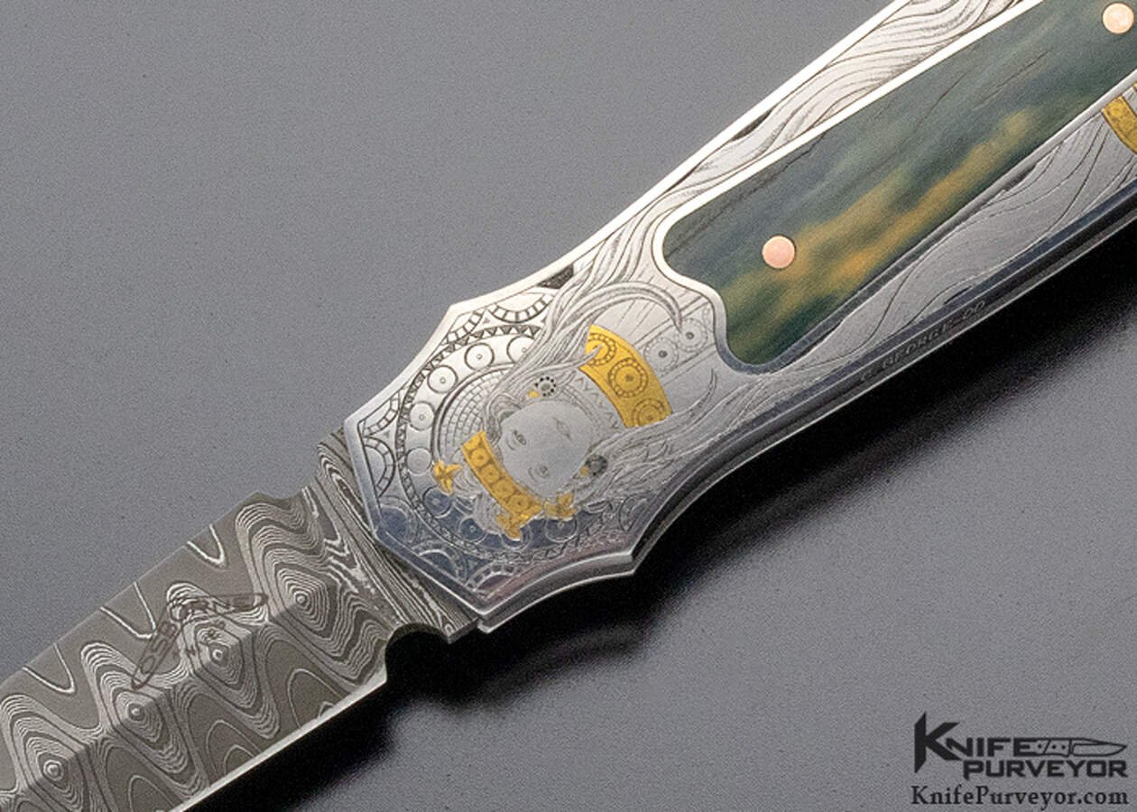 Warren Osborne Custom Knife Christy George Engraved Prototype with