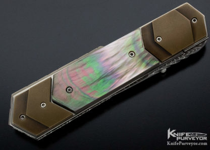 Corrie Schoeman Custom Knife "X-it"Tahitian Black Lip Pearl Dagger - Image 5