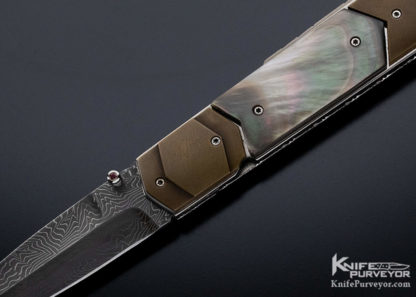 Corrie Schoeman Custom Knife "X-it"Tahitian Black Lip Pearl Dagger - Image 9
