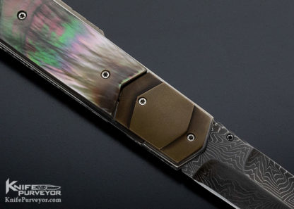 Corrie Schoeman Custom Knife "X-it"Tahitian Black Lip Pearl Dagger - Image 4