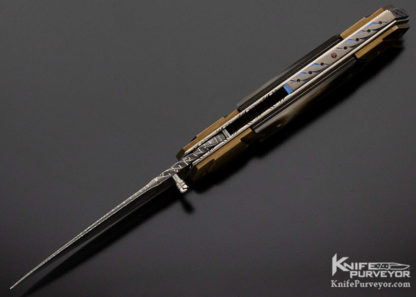 Corrie Schoeman Custom Knife "X-it"Tahitian Black Lip Pearl Dagger - Image 7