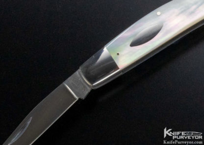 Dan Burke Custom Knife Mother of Pearl Muskrat 2 Blade Slip Joint - Image 5