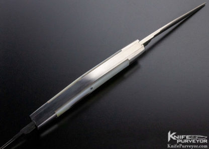 Dan Burke Custom Knife Mother of Pearl Muskrat 2 Blade Slip Joint - Image 4