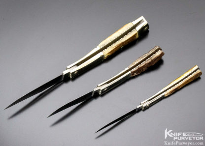 Wayne Beck Custom Knife (Set of 3) Stag Slip Joints