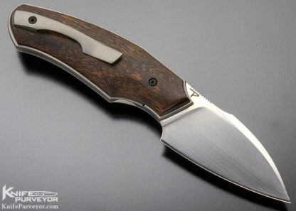 David Lespect Custom Knife Desert Ironwood "Gidgee" Flipper - Image 9