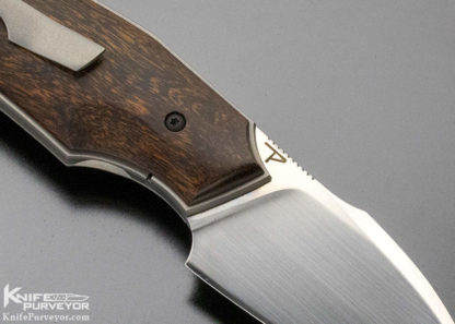 David Lespect Custom Knife Desert Ironwood "Gidgee" Flipper - Image 7
