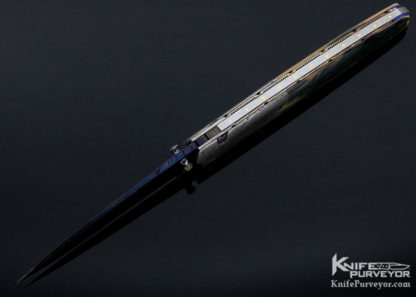 Deryk Munroe Custom Knife "Mammoth Axiom" Gibeon Meteorite & Damascus - Image 2