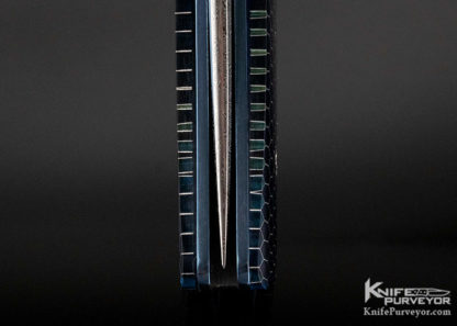 Des Horn Custom Knife Damasteel and Timascus Linerlock "Flipvubu" Flipper - Image 8