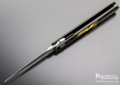 Dr. Fred Carter Custom Knives Sole Authorship Engraved Dragonfly Linerlock - Image 7