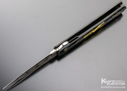 Dr. Fred Carter Custom Knives Sole Authorship Engraved Dragonfly Linerlock - Image 6