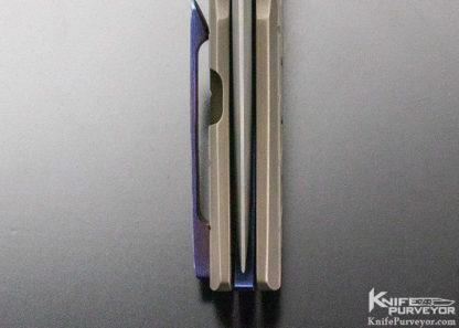 Dustin Turpin Custom Knife Strife Flipper with Timascus Pivot Collar - Image 7