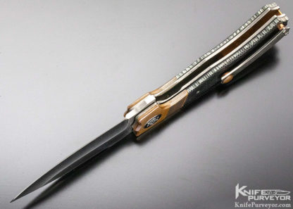 Eddie Baca Custom Knife Cetek, Copper, Super Conductor and Hand Rubbed Satin Finished CPM-154 "Big Bad Wolf" Flipper Linerlock - Image 7