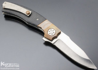 Eddie Baca Custom Knife Cetek, Copper, Super Conductor and Hand Rubbed Satin Finished CPM-154 "Big Bad Wolf" Flipper Linerlock - Image 4