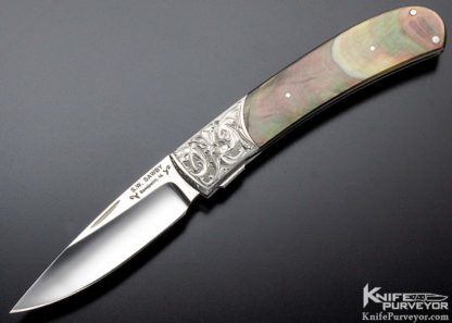 engraved scott sawby tanager self lock custom knife 9839