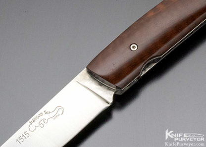 1515 Francois Ler Theirs Custom Knife Snakewood Linerlock