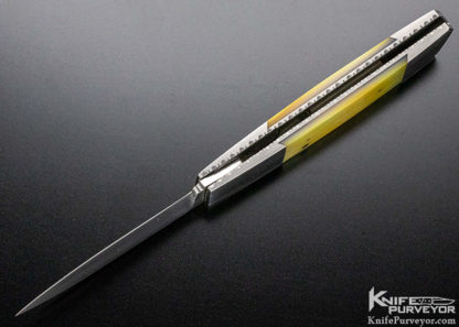 Frank Centofante Custom Knife South Sea Gold Lip Pearl Tail Lock - Image 6