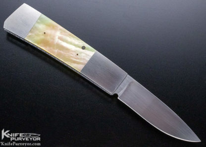 Frank Centofante Custom Knife South Sea Gold Lip Pearl Tail Lock