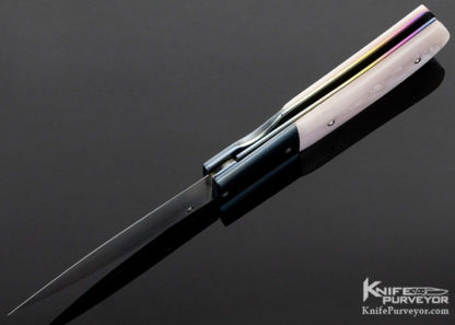 Frank Centofante Custom Knife Freash Water Pearl Linerlock - Image 8