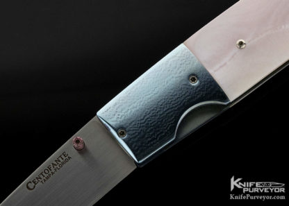 Frank Centofante Custom Knife Freash Water Pearl Linerlock - Image 6