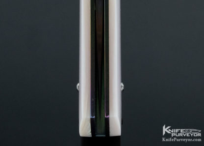 Frank Centofante Custom Knife Freash Water Pearl Linerlock - Image 4