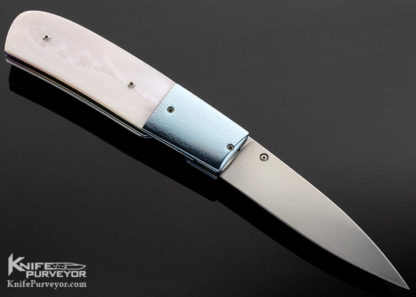 Frank Centofante Custom Knife Freash Water Pearl Linerlock - Image 5