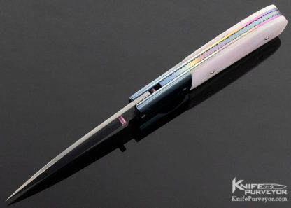 Frank Centofante Custom Knife Freash Water Pearl Linerlock - Image 3