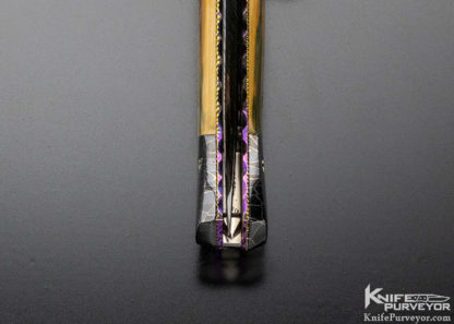Frank Potter Custom Knife Mammoth & Damacus Automatic Linerlock - Image 8