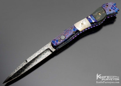 Frank Potter Custom Knife Mammoth and Mother of Pearl Auto 9903