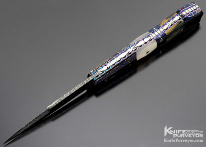 Frank Potter Custom Knife Mammoth and Mother of Pearl Auto - Image 6