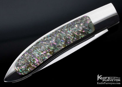 George Herron Custom Knife Abalone Slipjoint - Image 3