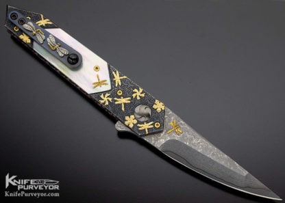 Glen Waters Custom Knife "Best Folder Blade Show 2018" Nihon Teki Dragonfly" Linerlock - Image 7