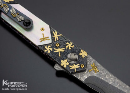 Glen Waters Custom Knife "Best Folder Blade Show 2018" Nihon Teki Dragonfly" Linerlock - Image 5
