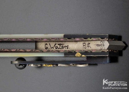 Glen Waters Custom Knife "Best Folder Blade Show 2018" Nihon Teki Dragonfly" Linerlock - Image 9
