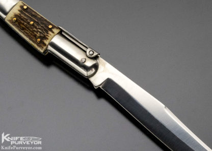 J.J. Martinez Custom Knife Stag Navaja Lever Step Lock - Image 6