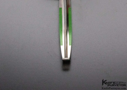 Jack Busfield Custom Knife Double Bolster Green Apple Jade Lockback - Image 7