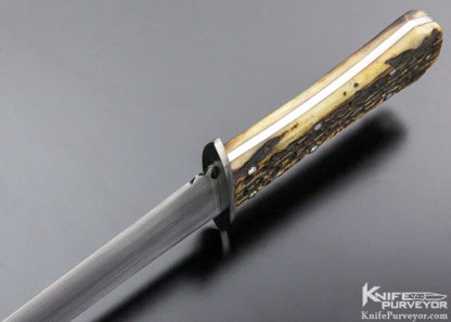 James Batson Custom Knife Jigged Stag Woodhead Bowie - Image 7