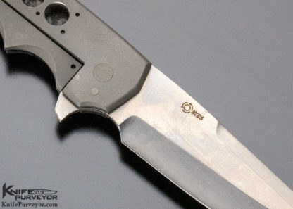 Jason Clark Custom Knife Titanium and Carbon Fiber Flipper