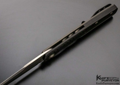 Jason Clark Custom Knife Titanium and Carbon Fiber Flipper - Image 5