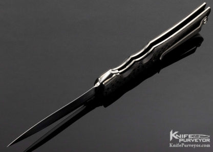 Jason Clark Custom Knife Hybrid Recurve Carbon Fiber Linerlock - Image 7