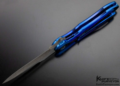 Jerry Moen Custom Knife "Panther" Mirrored Titanium and Carbon Fiber - Image 5