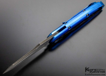 Jerry Moen Custom Knife "Panther" Mirrored Titanium and Carbon Fiber - Image 6