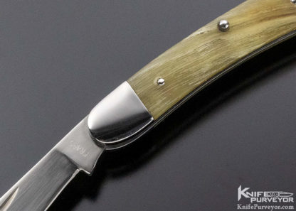 John Fraps Custom Knife Ram's Horn Slipjoint - Image 7