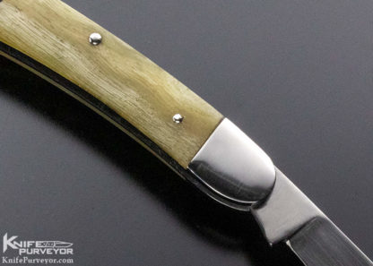 John Fraps Custom Knife Ram's Horn Slipjoint - Image 2