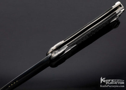 Josef Rusnak Custom Knife "Waylande" Carbon Fiber Lockback (Featured in a Video) - Image 7