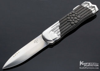 Josef Rusnak Custom Knife "Waylande" Carbon Fiber Lockback 13541