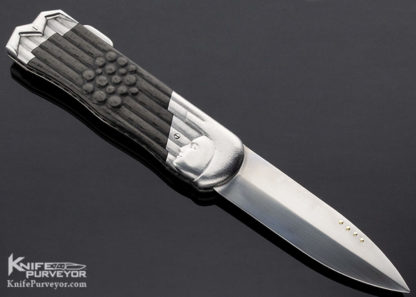 Josef Rusnak Custom Knife "Waylande" Carbon Fiber Lockback 13541