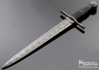 Julian Antunes Custom Knife Sole Authorship Short Sword with Ebony and Scabbard 18337